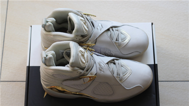 Authentic Air Jordan 8 Championship Trophy Champagne Pack